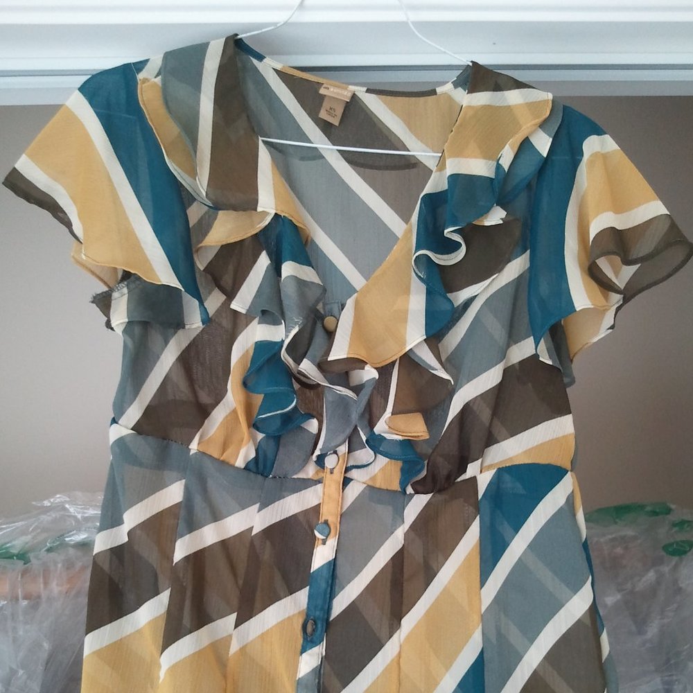 Target Limited Edition ruffle blouse Sz XS NWOT